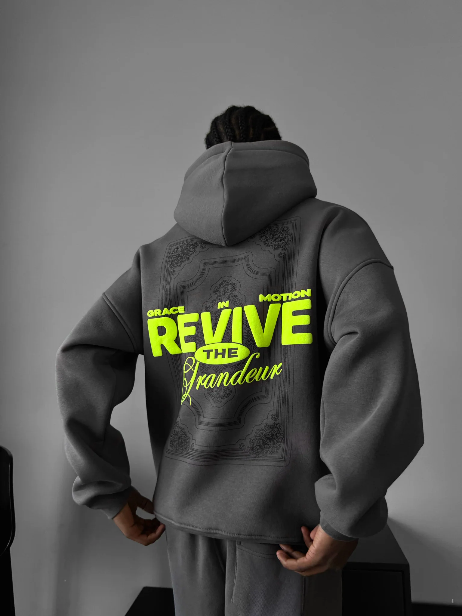 Oversize Revive Hoodie - Anthracite - Image 5