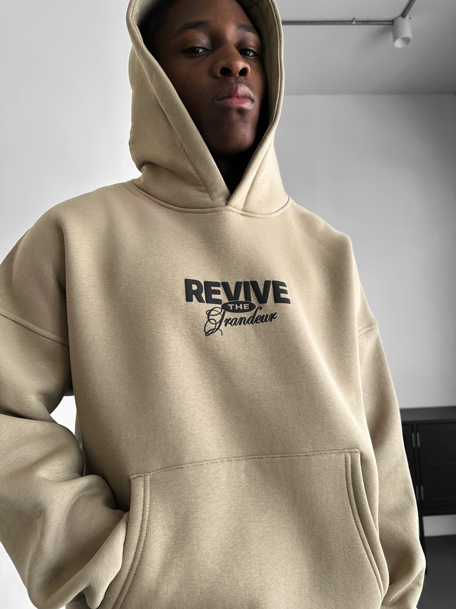 Oversize Revive Hoodie - Simply Taupe - Image 6