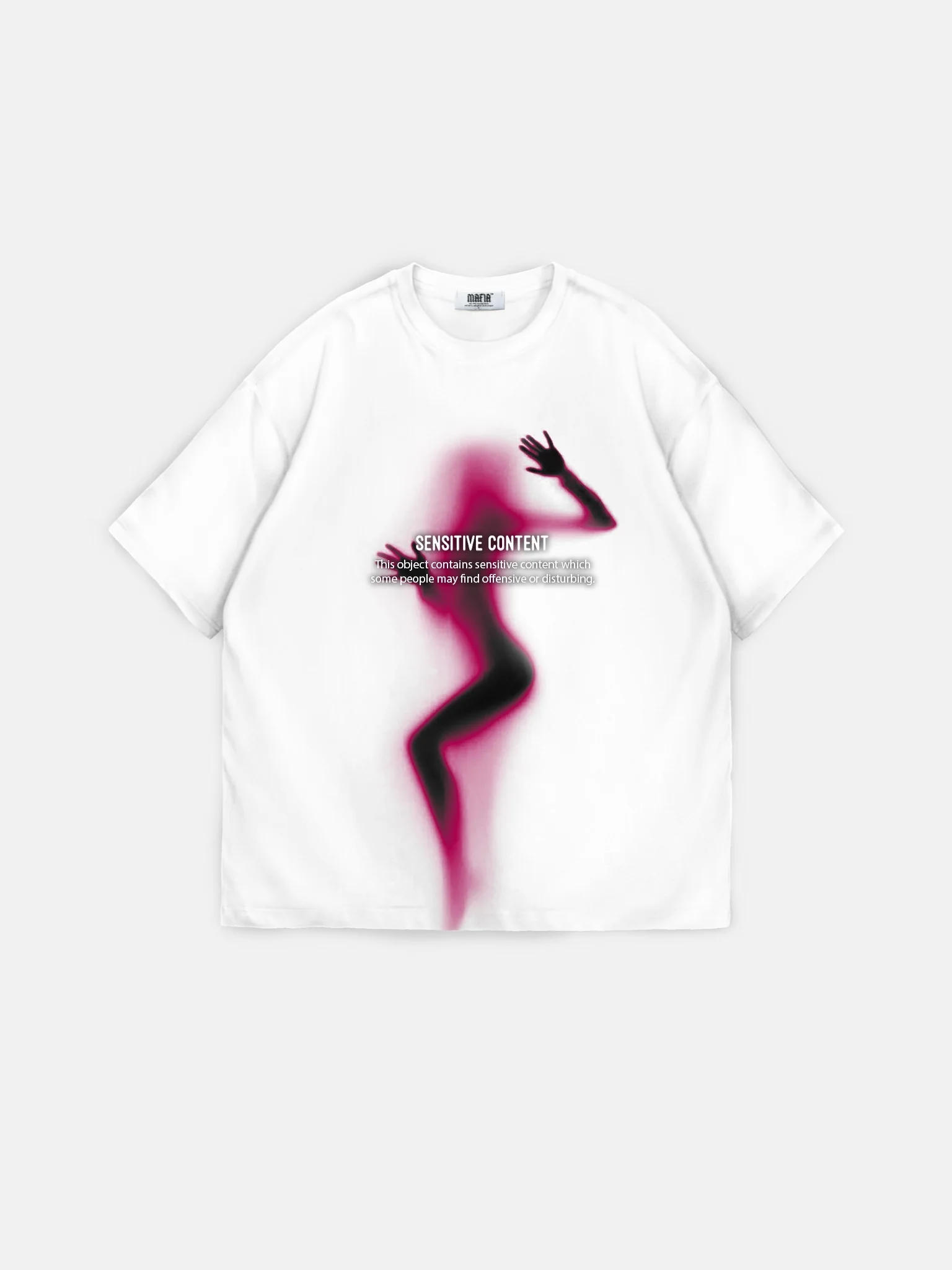 Oversize Sensitive Content T-Shirt - Ecru