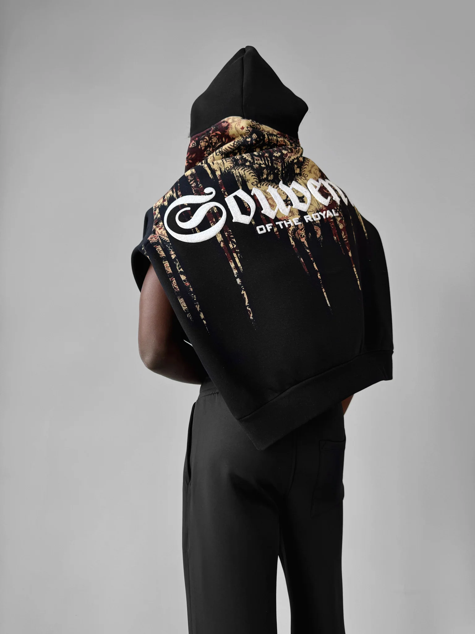 Oversize Souvenir Hoodie - Black - Image 3