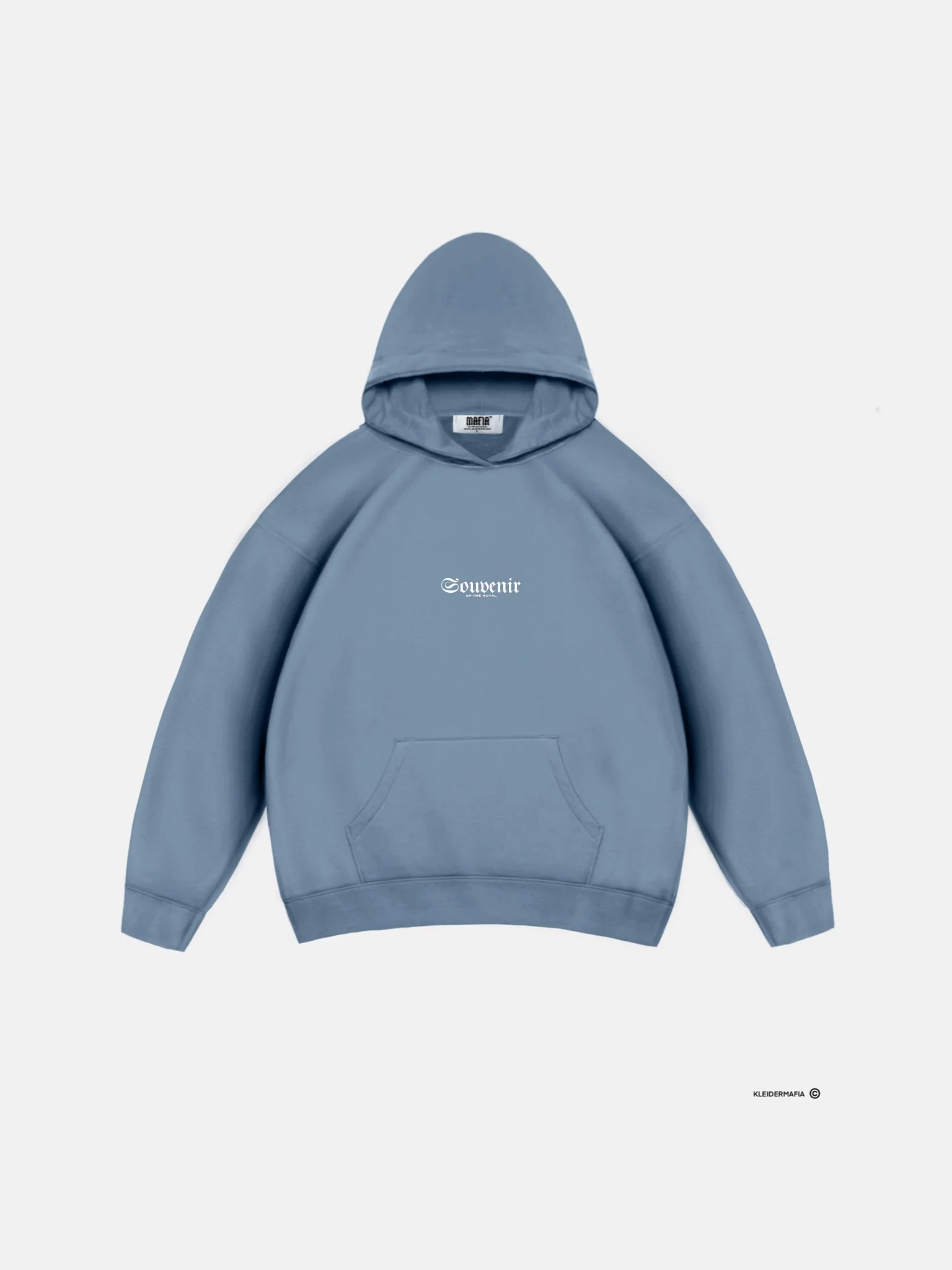 Oversize Souvenir Hoodie - Faded Denim - Image 5
