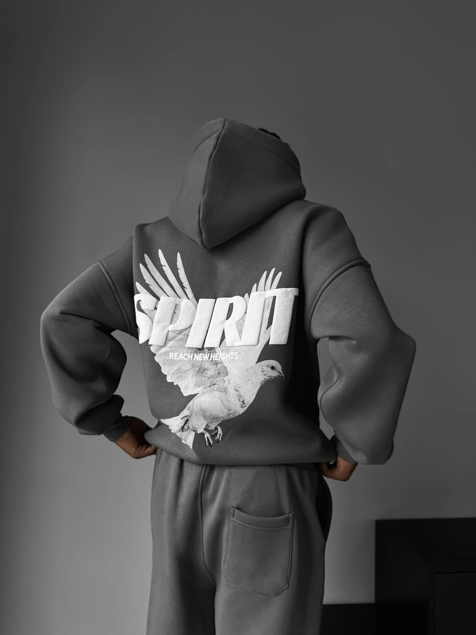 Oversize Spirit Hoodie - Anthracite - Image 4