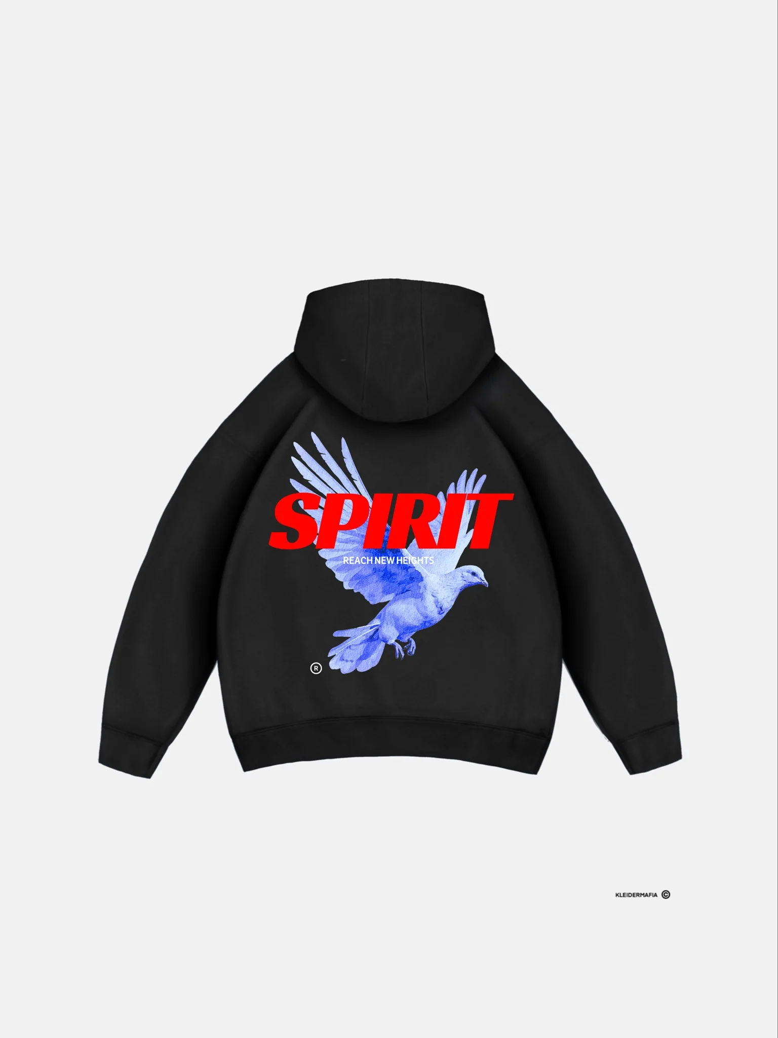 Oversize Spirit Hoodie - Black - Image 5