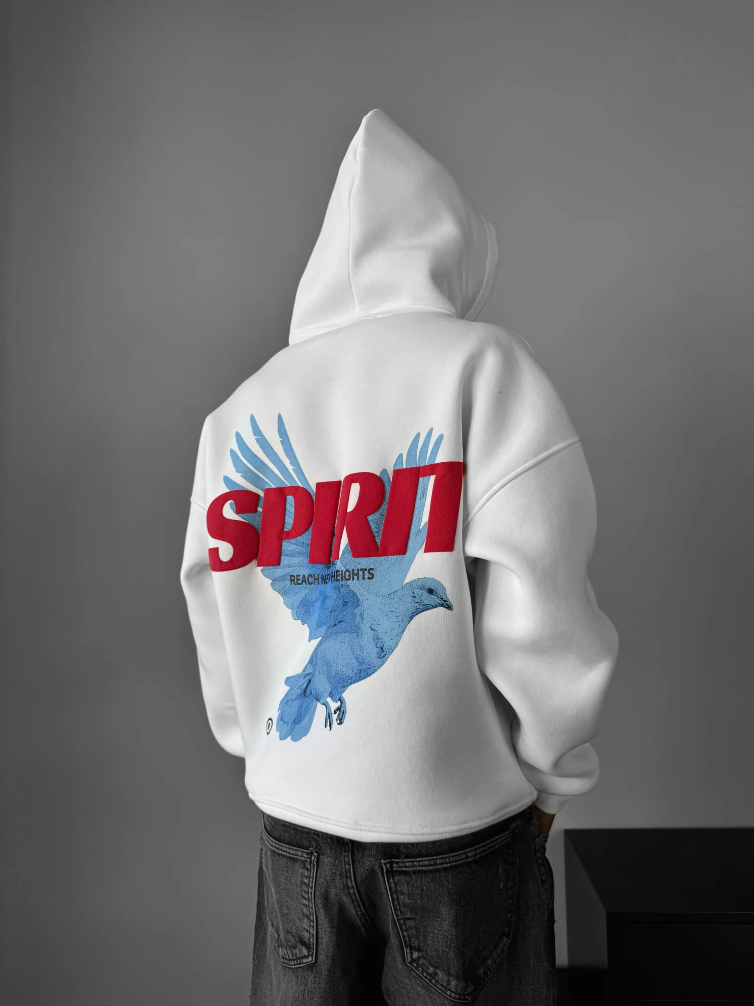 Oversize Spirit Hoodie - White - Image 2