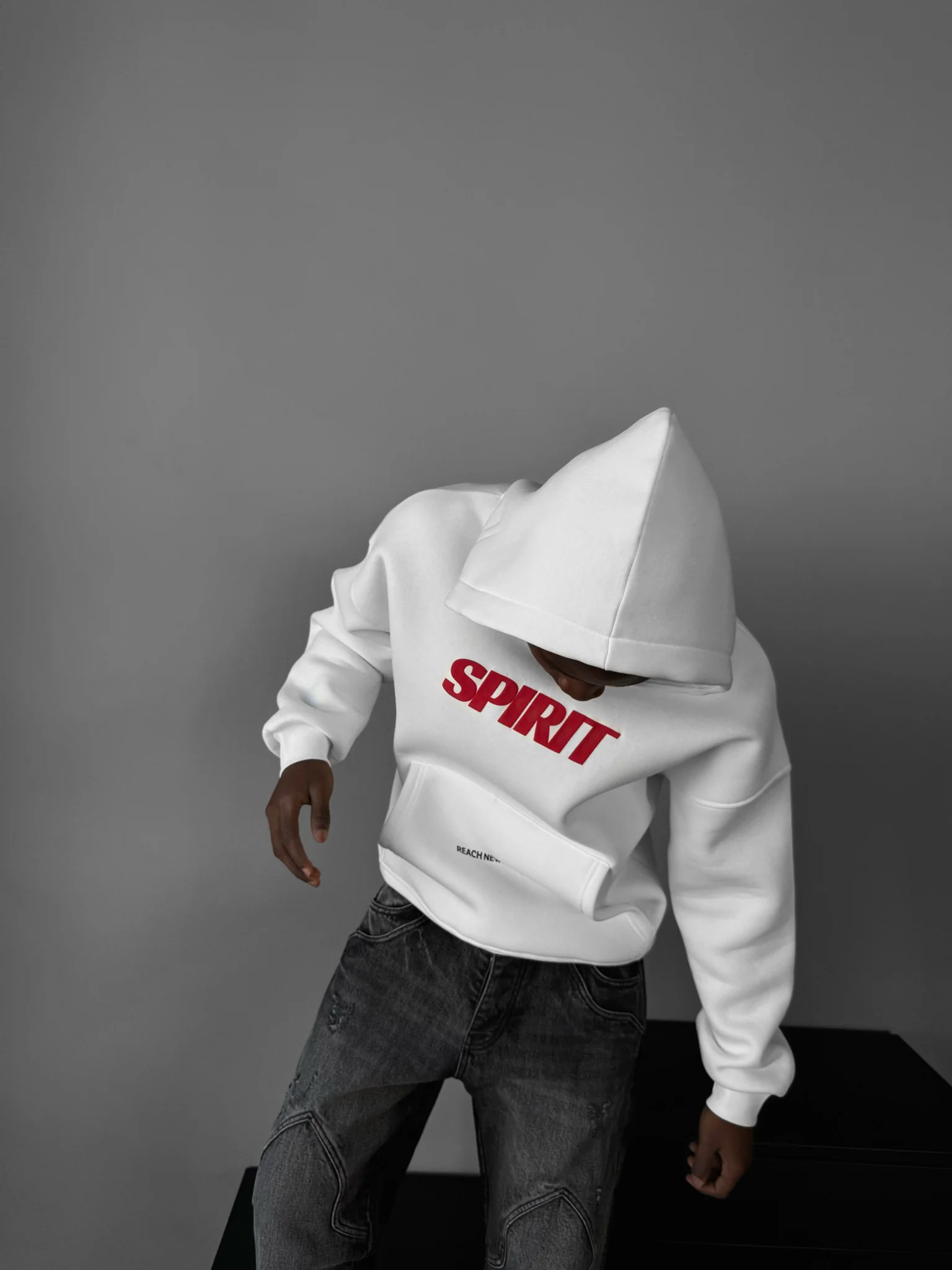 Oversize Spirit Hoodie - White - Image 3