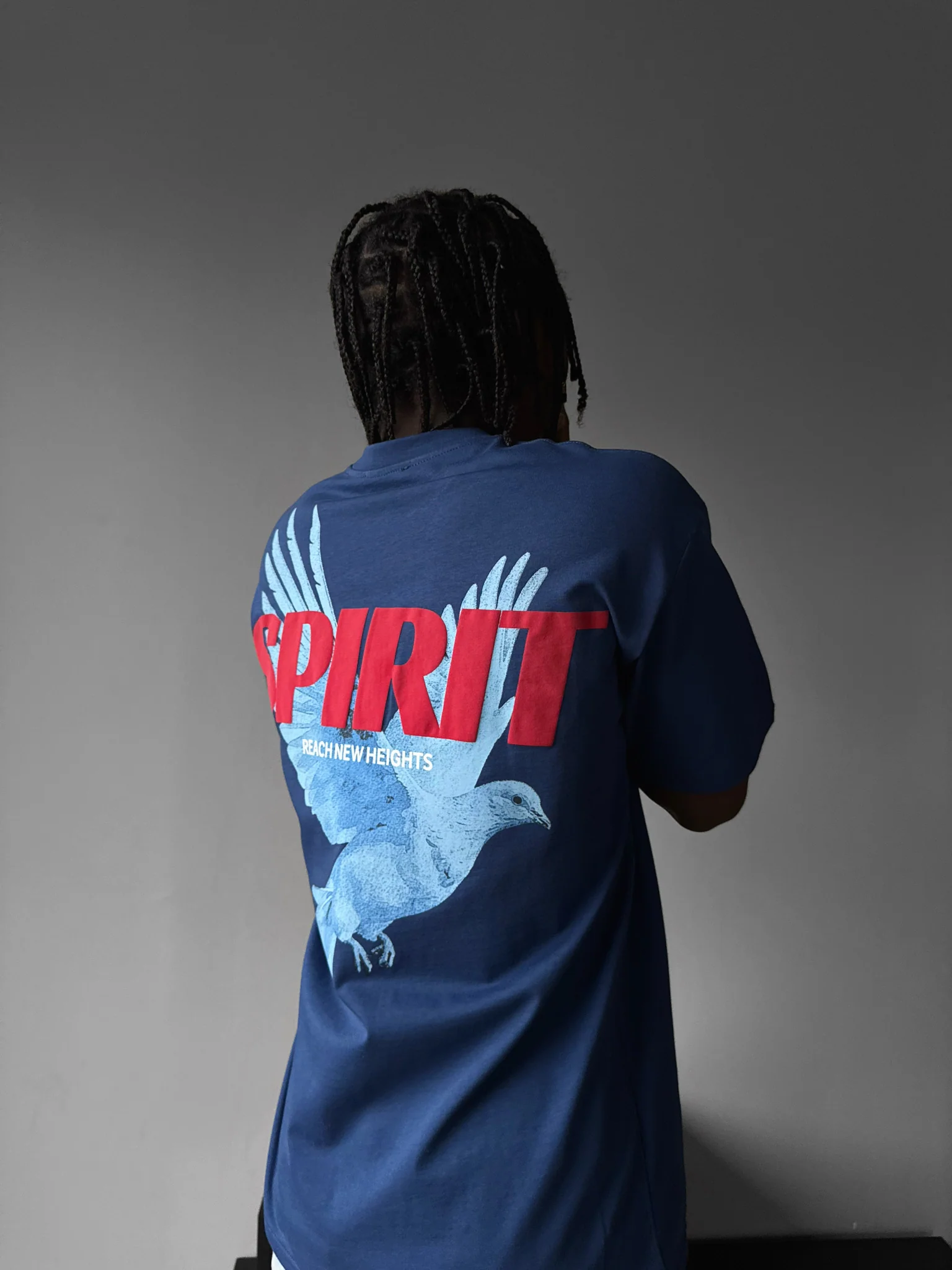 Oversize Spirit T-Shirt - Navy Peony - Image 2