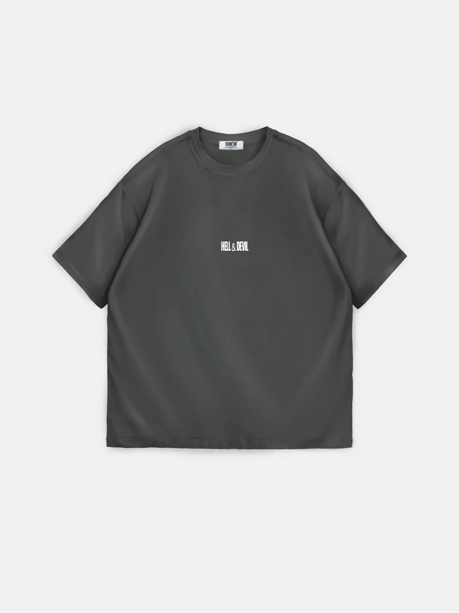 Oversize Statement T-shirt - Anthracite - Image 7