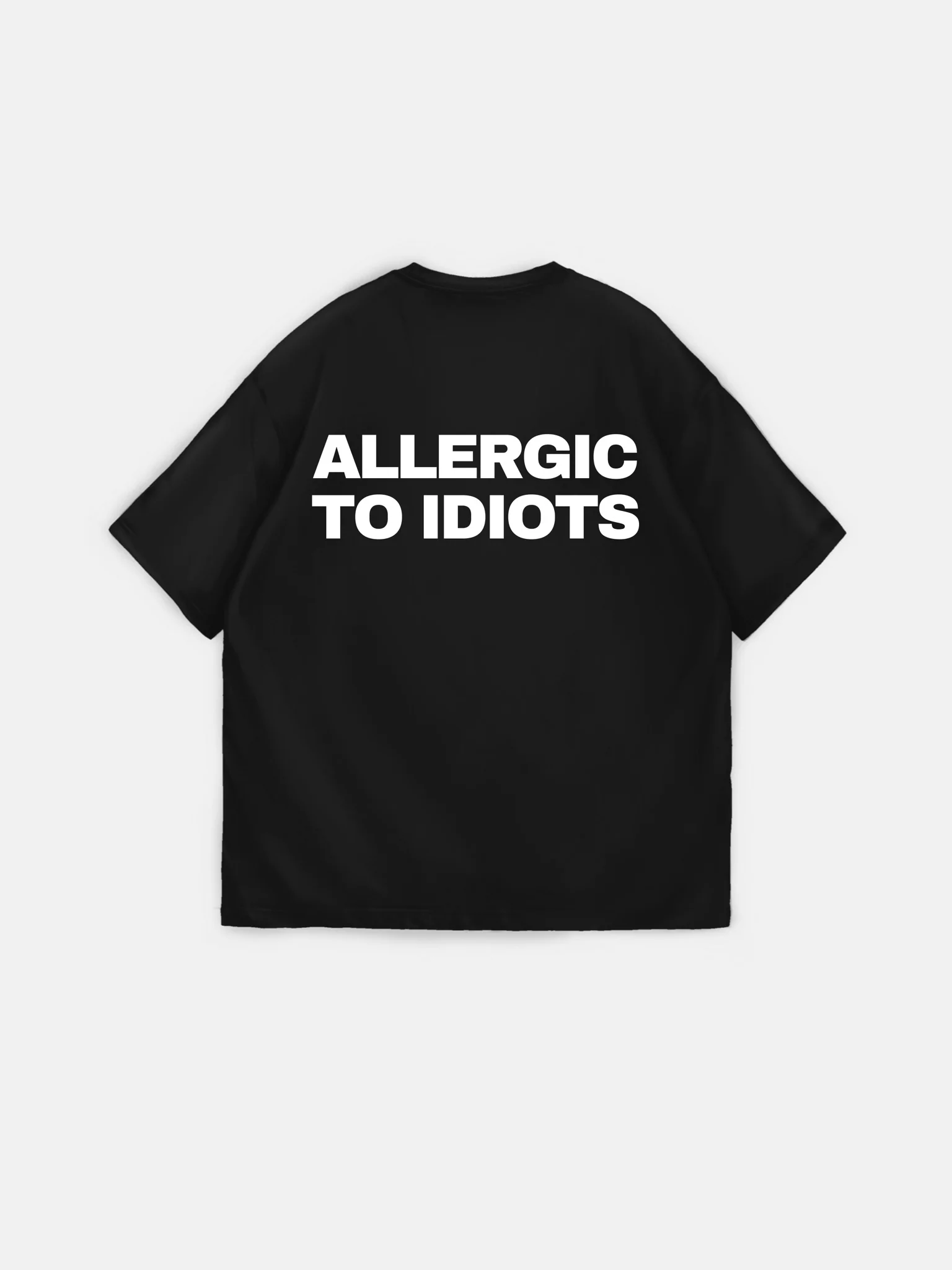 Oversize Statement T-shirt - Black - Image 6