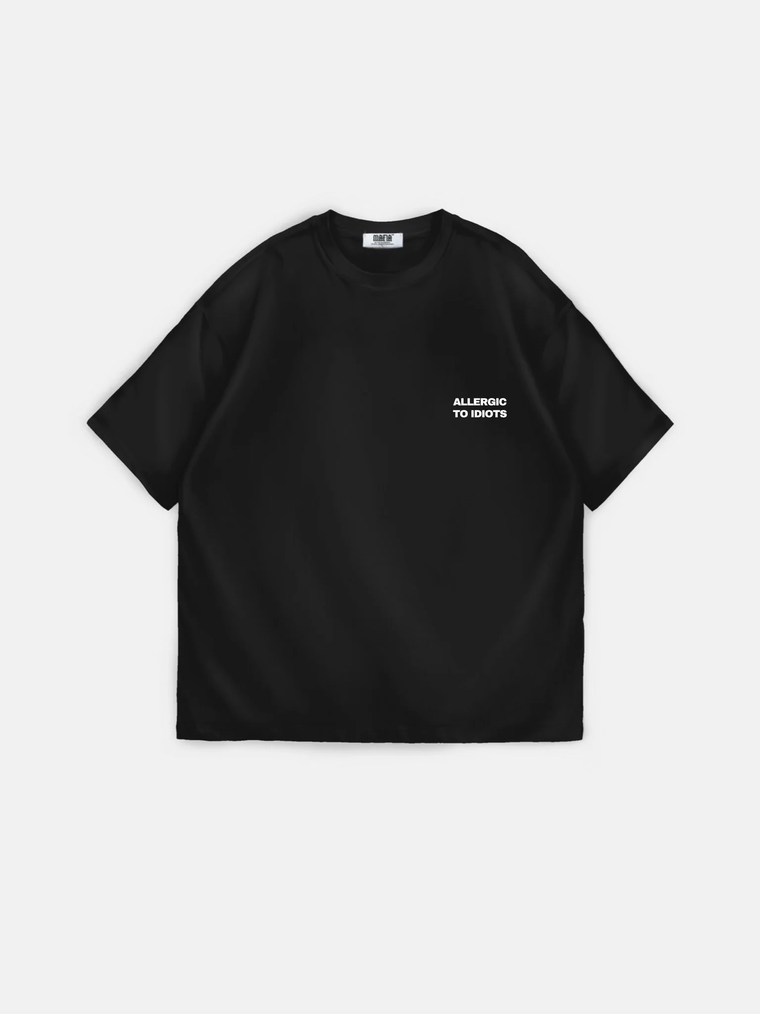 Oversize Statement T-shirt - Black - Image 7