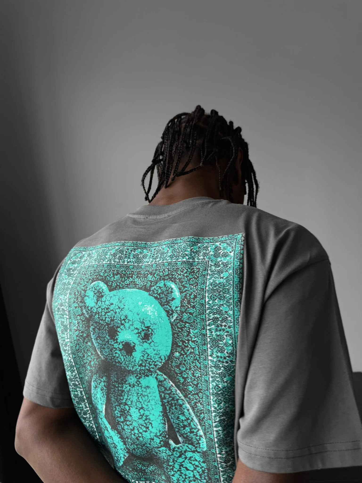 Oversize 'Stay Traditional' T-Shirt - Anthracite - Image 2
