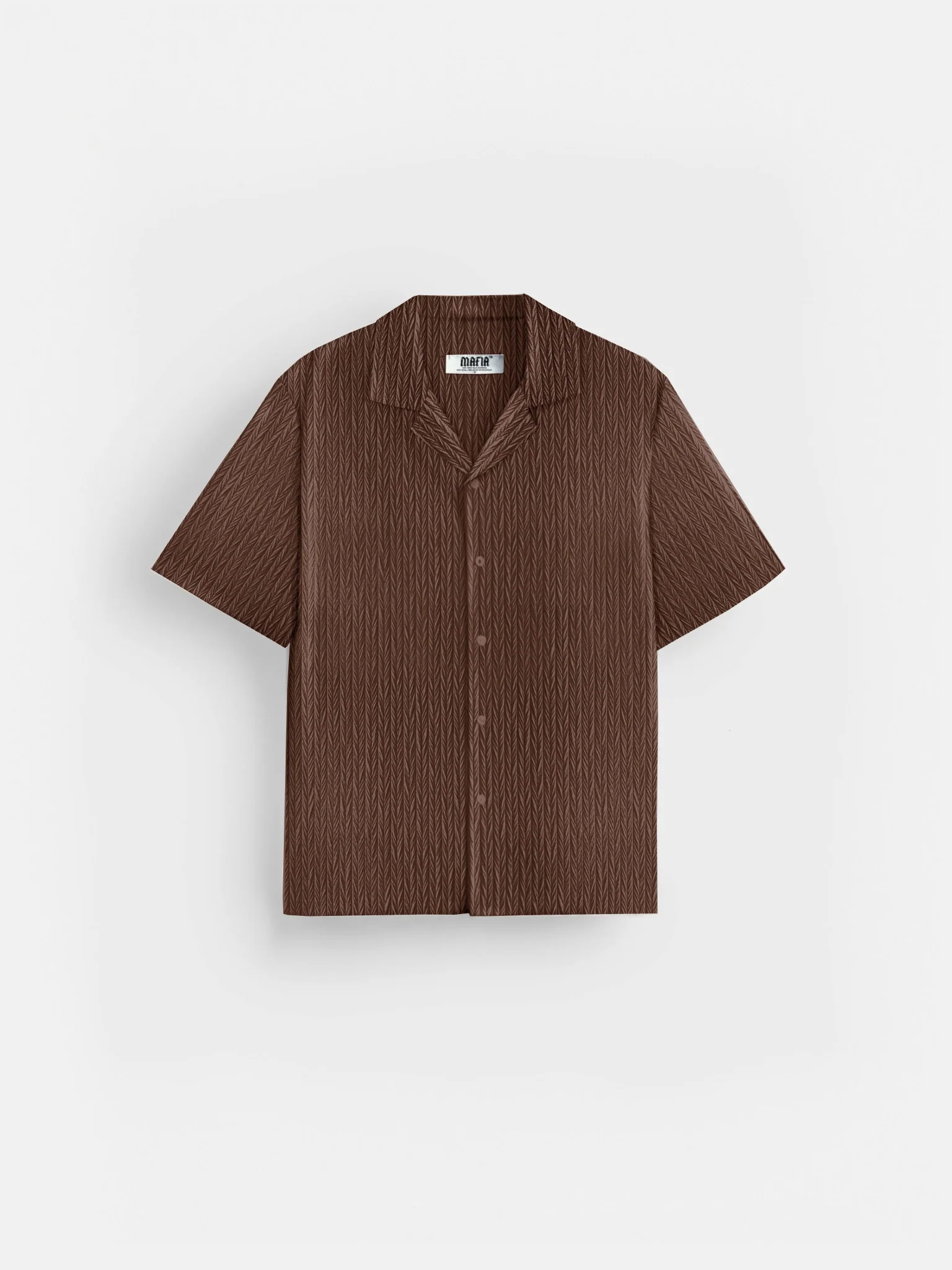 Oversize Structured Shirt - Cappuccino - Image 2