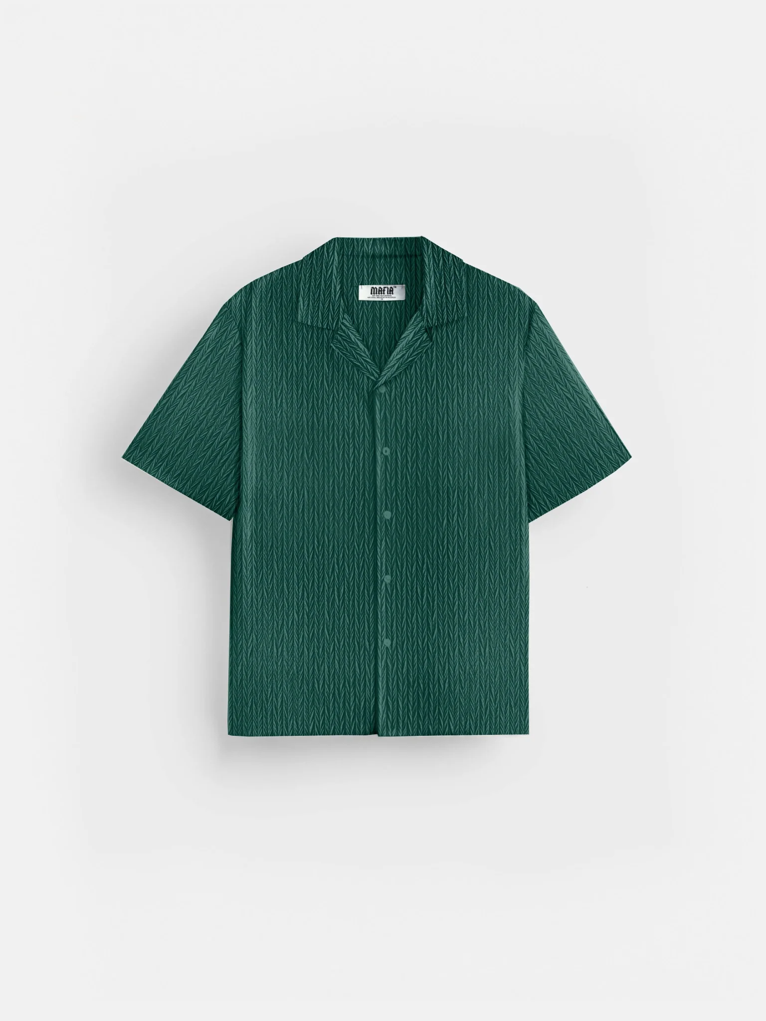 Oversize Structured Shirt - Rain Forest - Image 6