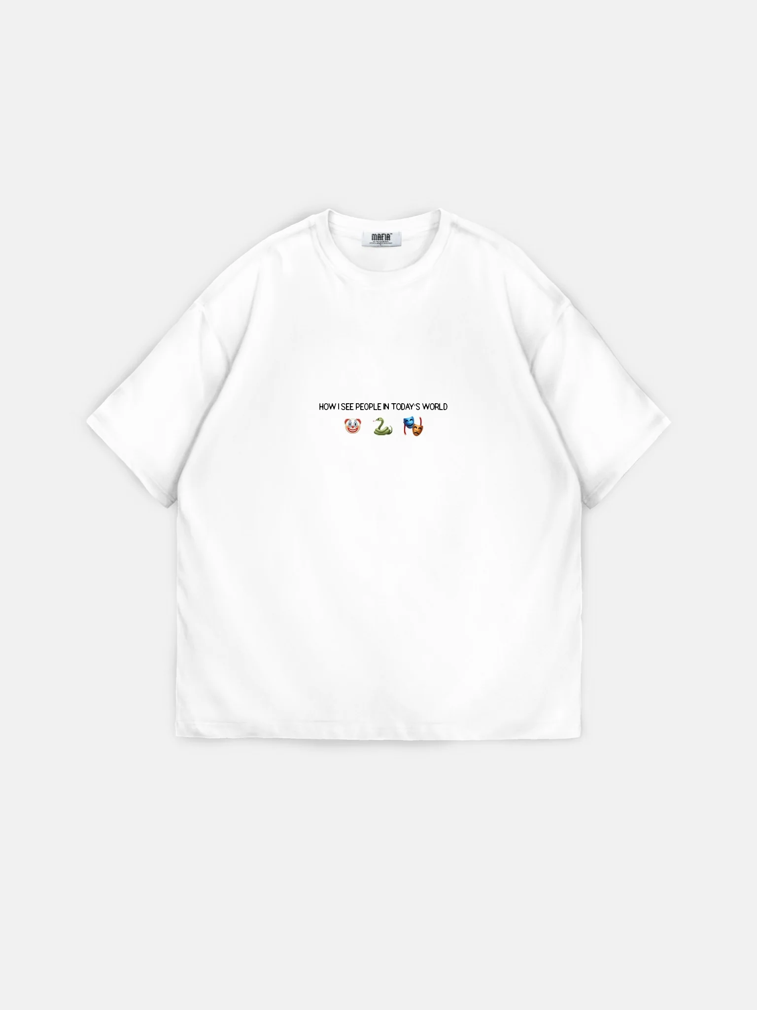 Oversize "Today's World" T-Shirt - Ecru - Image 4