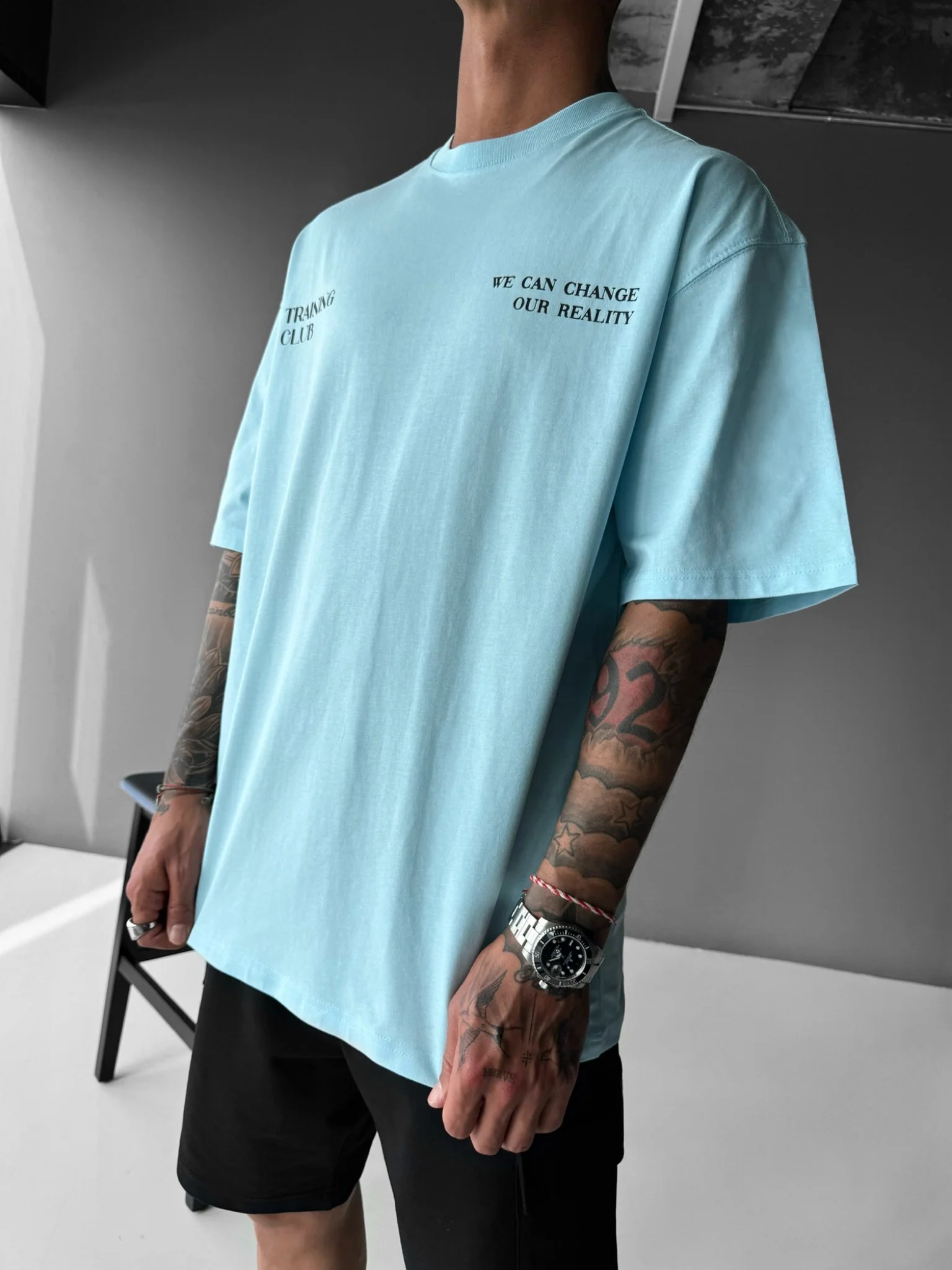 Oversize Training Club T-Shirt - Baby Blue - Image 2