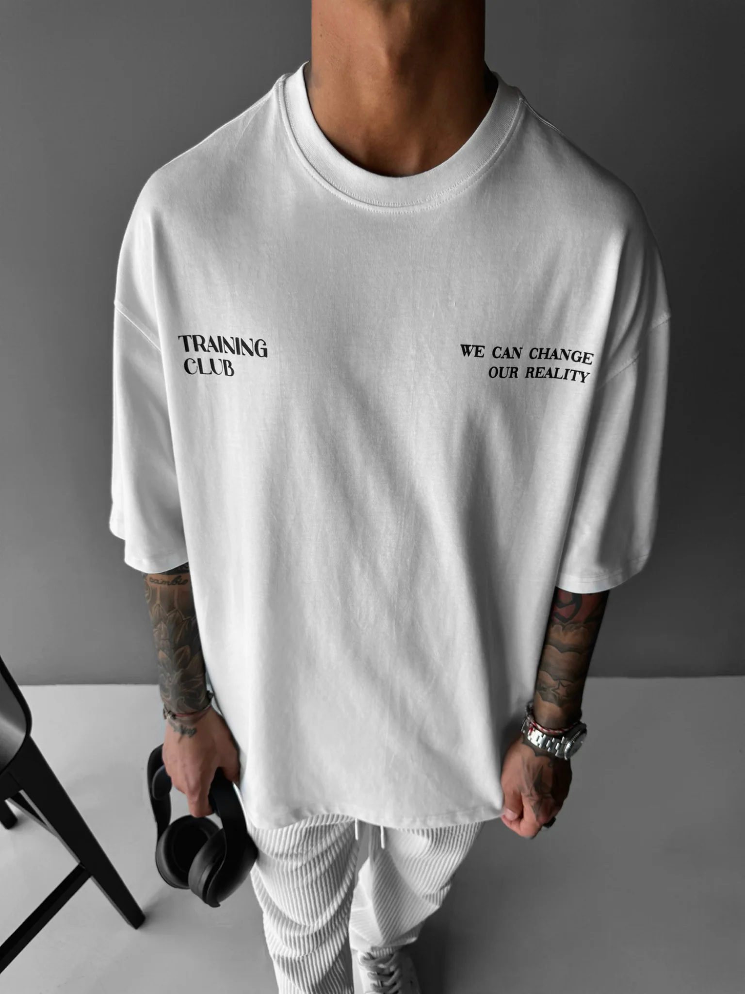 Oversize Training Club T-Shirt - Ecru - Image 3