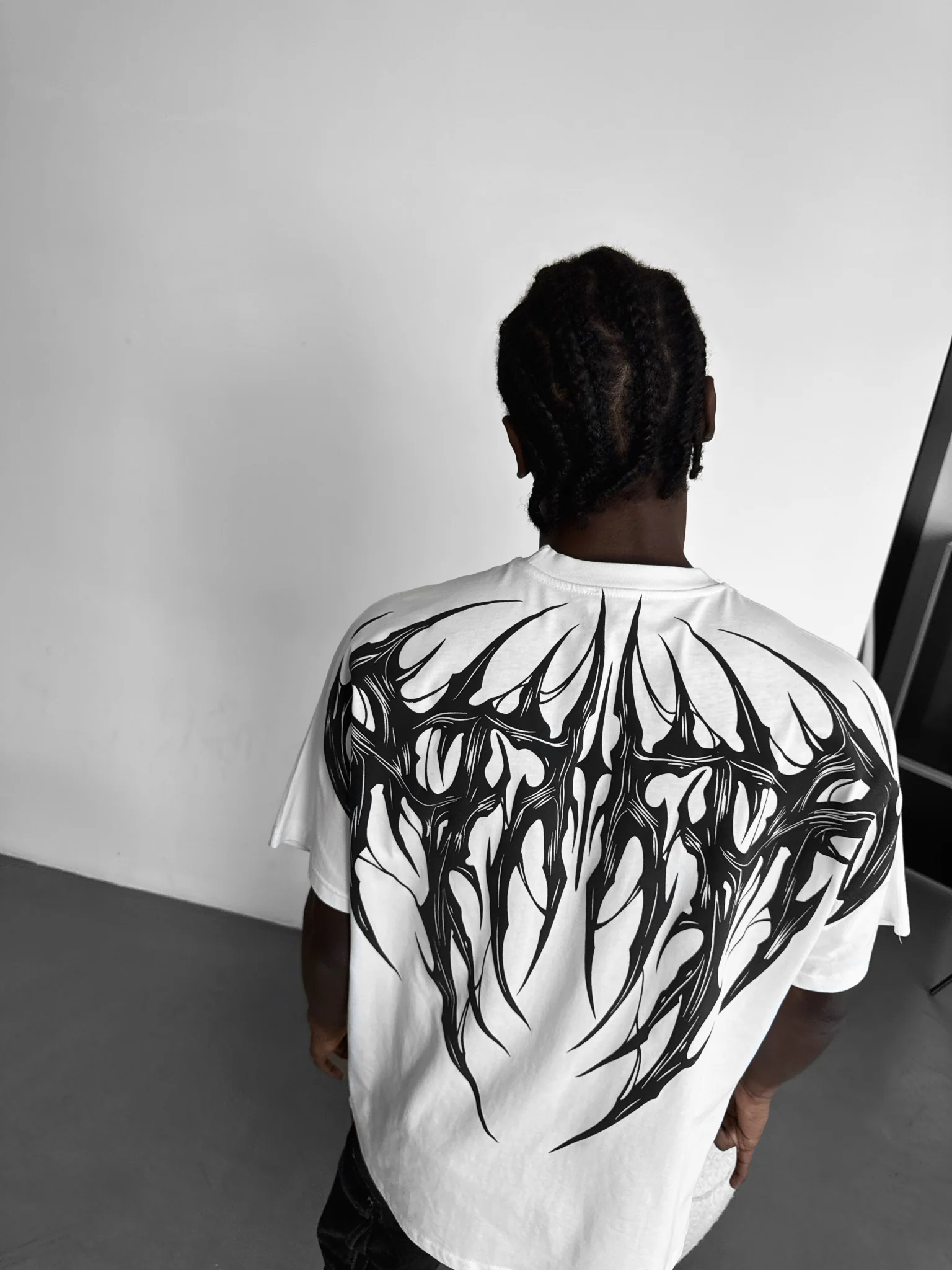 Oversize Tribal T-Shirt - Ecru - Image 7