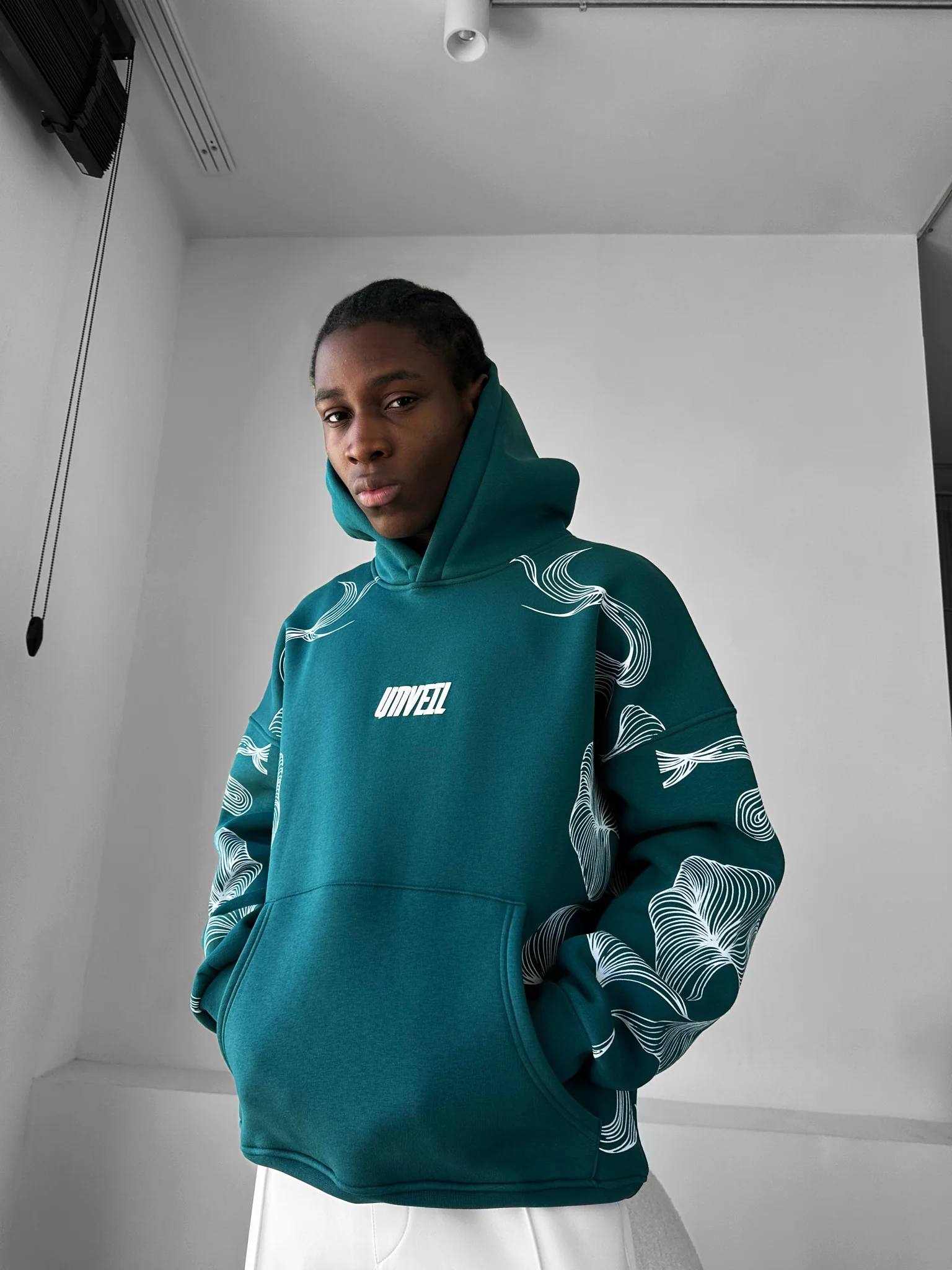 Oversize Unveil Hoodie - Sea Moss - Image 3