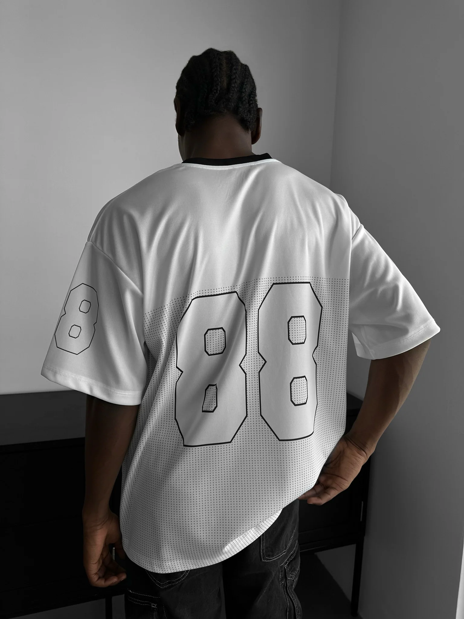 Oversize Varsity Mafia T-Shirt - Ecru - Image 2