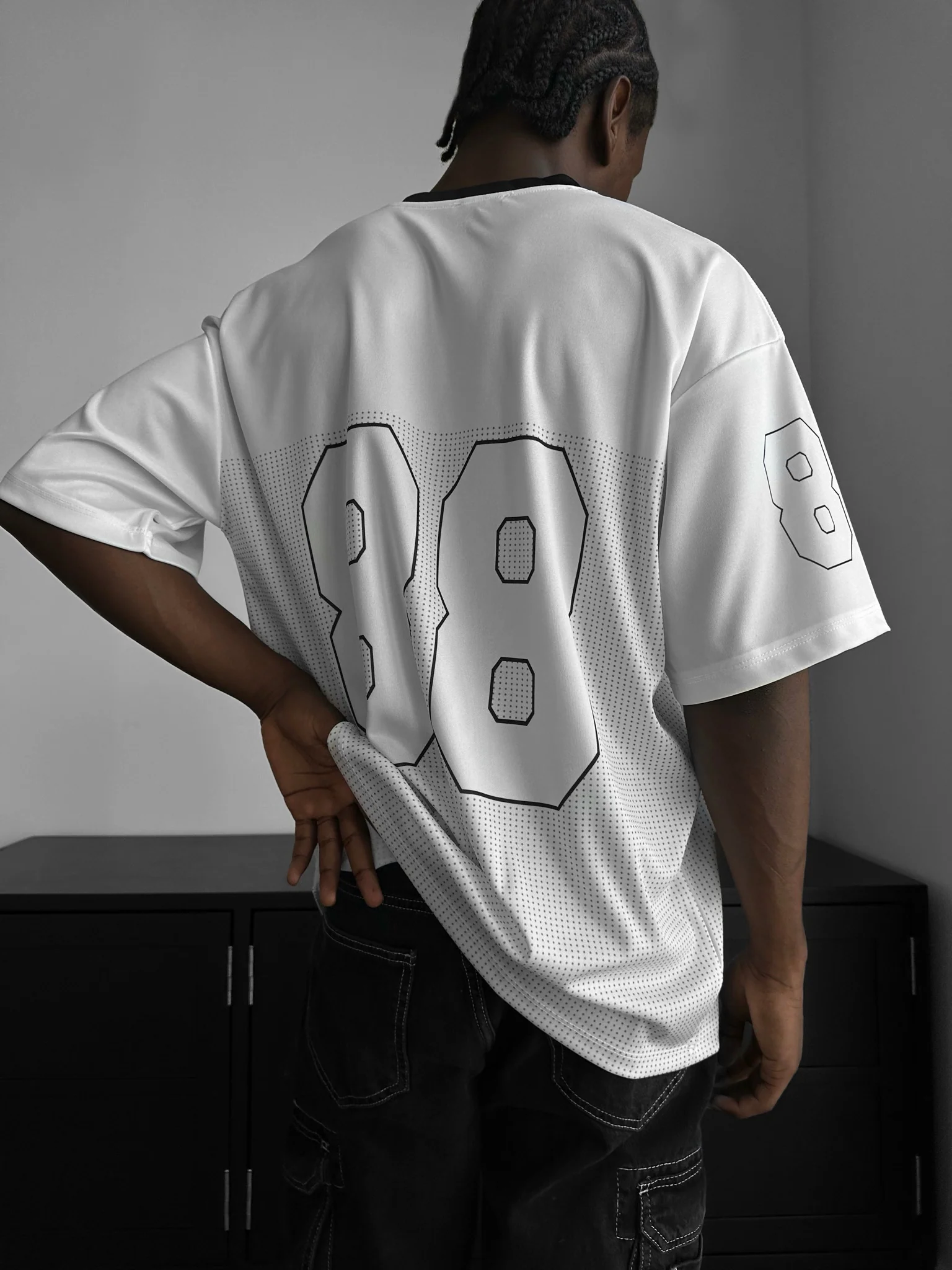 Oversize Varsity Mafia T-Shirt - Ecru - Image 6