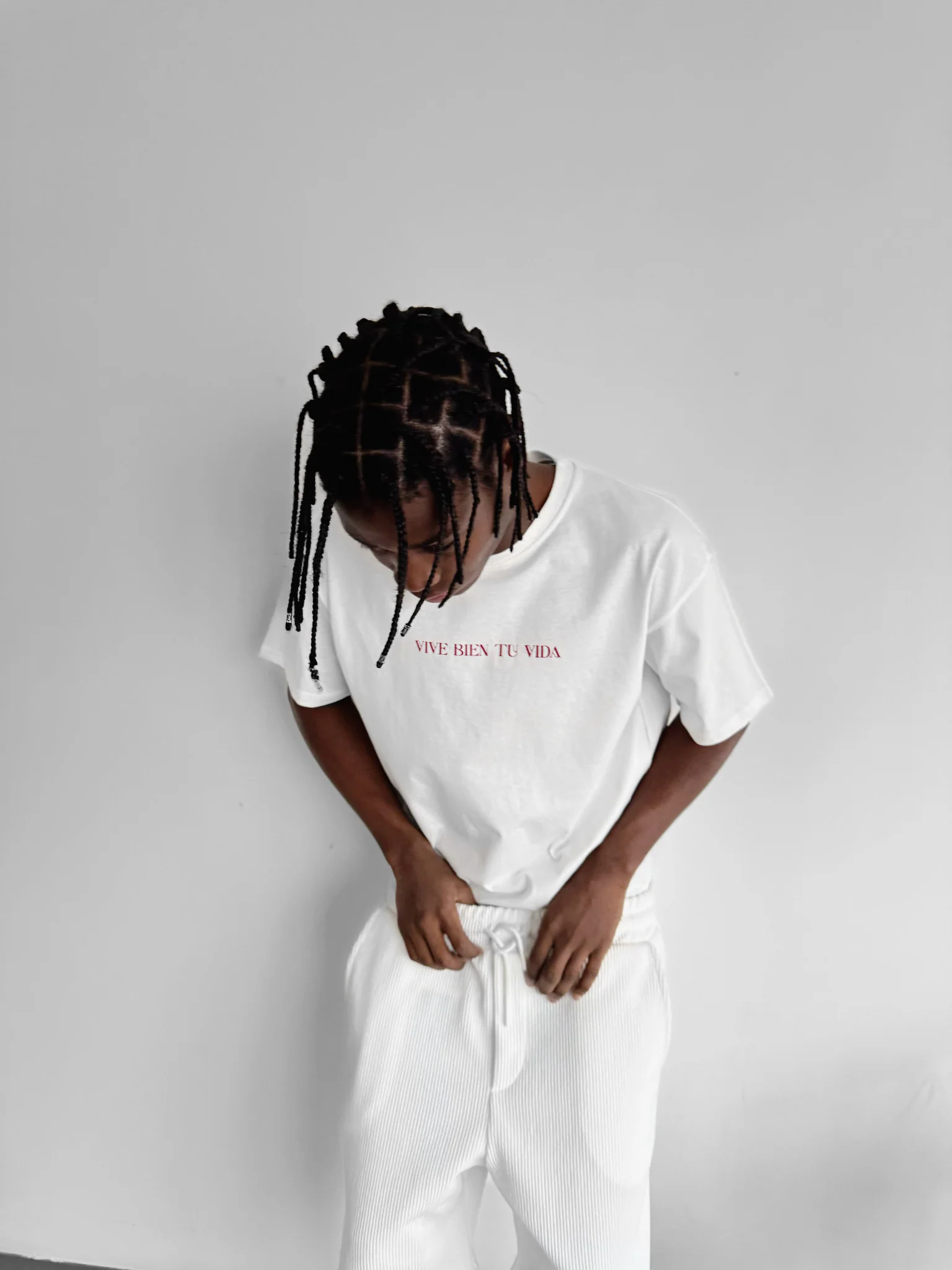 Oversize "Vive Bien Tu Vida" T-Shirt - Ecru - Image 8