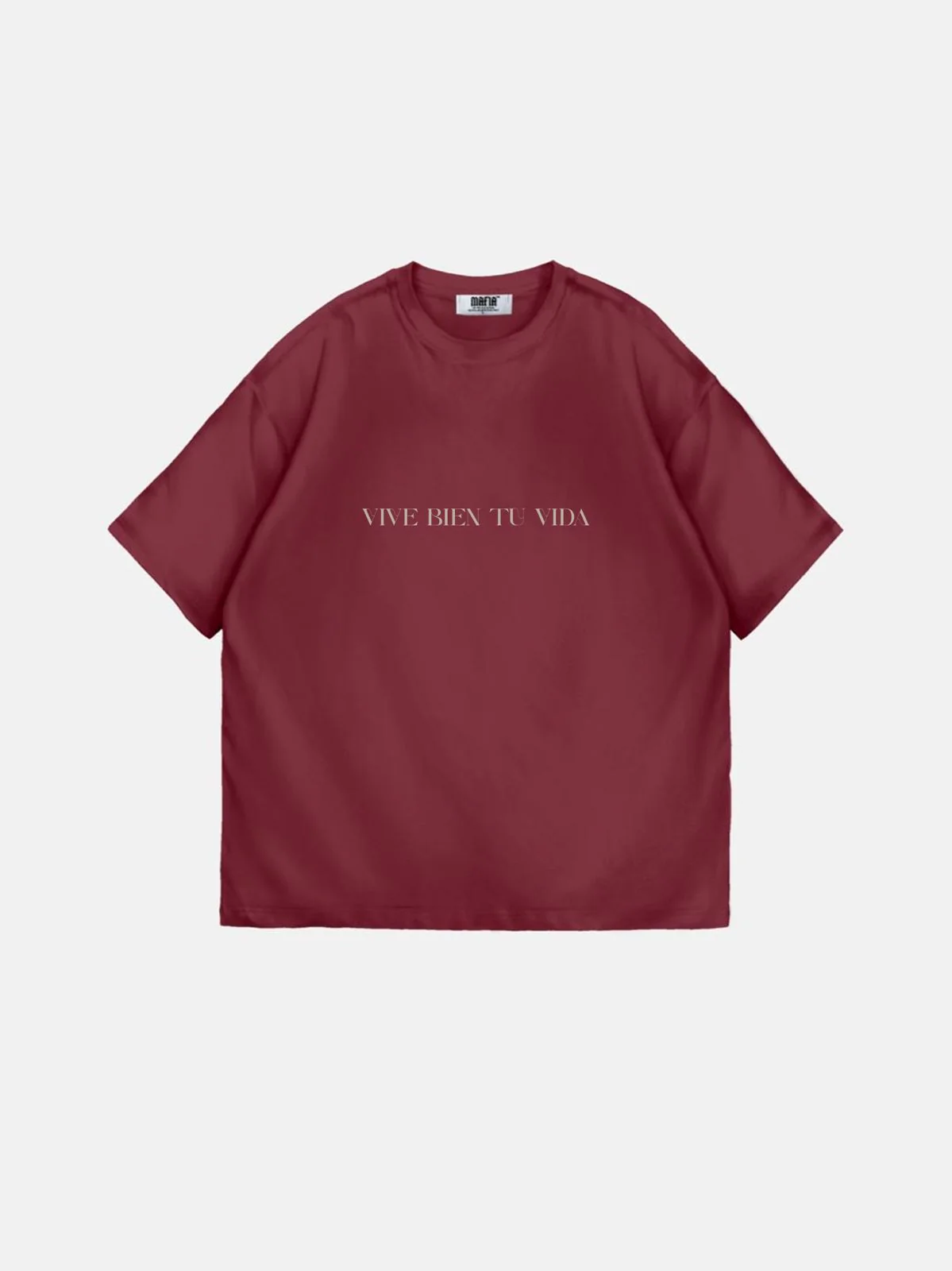 Oversize "Vive Bien Tu Vida" T-Shirt - Port Royale - Image 3