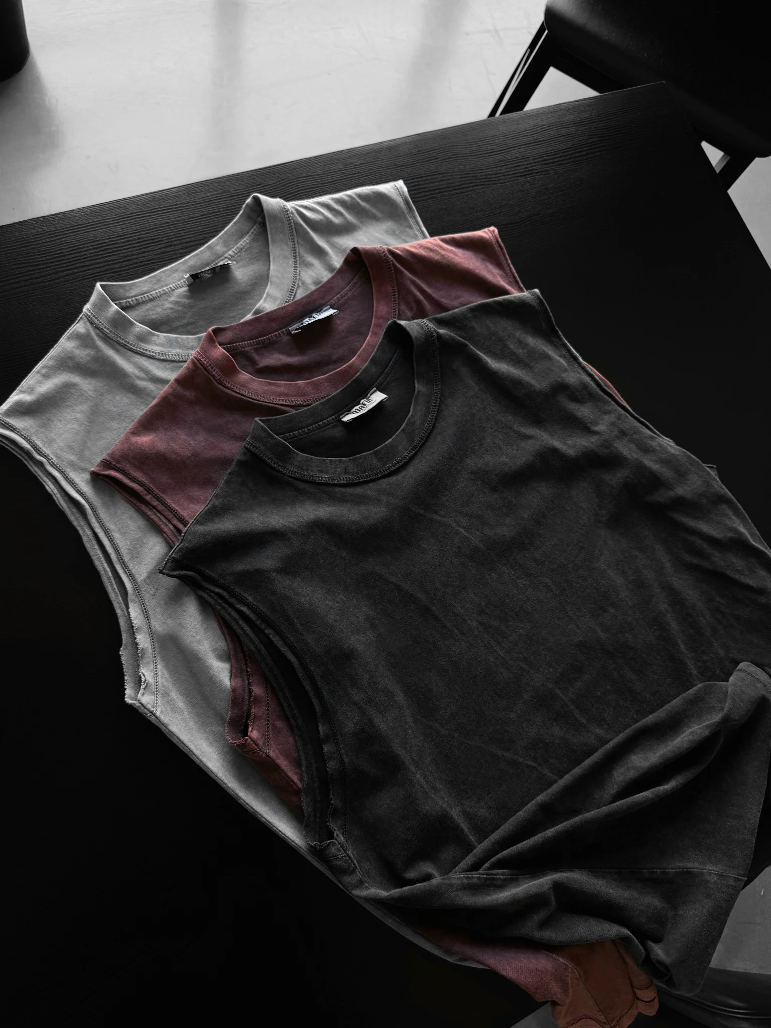 Oversize Washed TankTop - Anthracite - Image 2