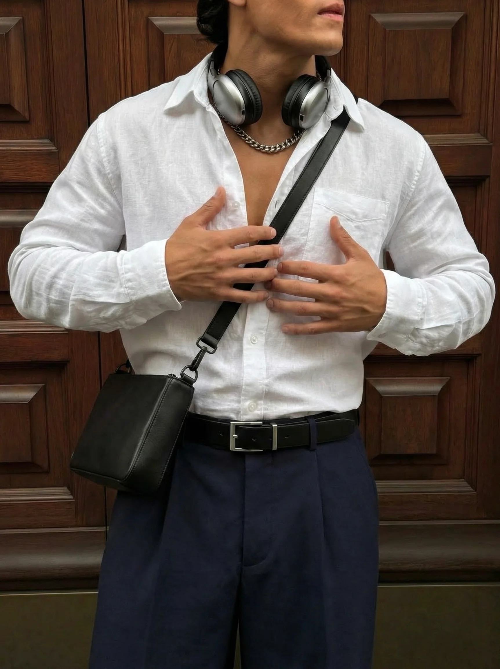 Regular Fit Cotton Pocket Shirt - White - Image 2