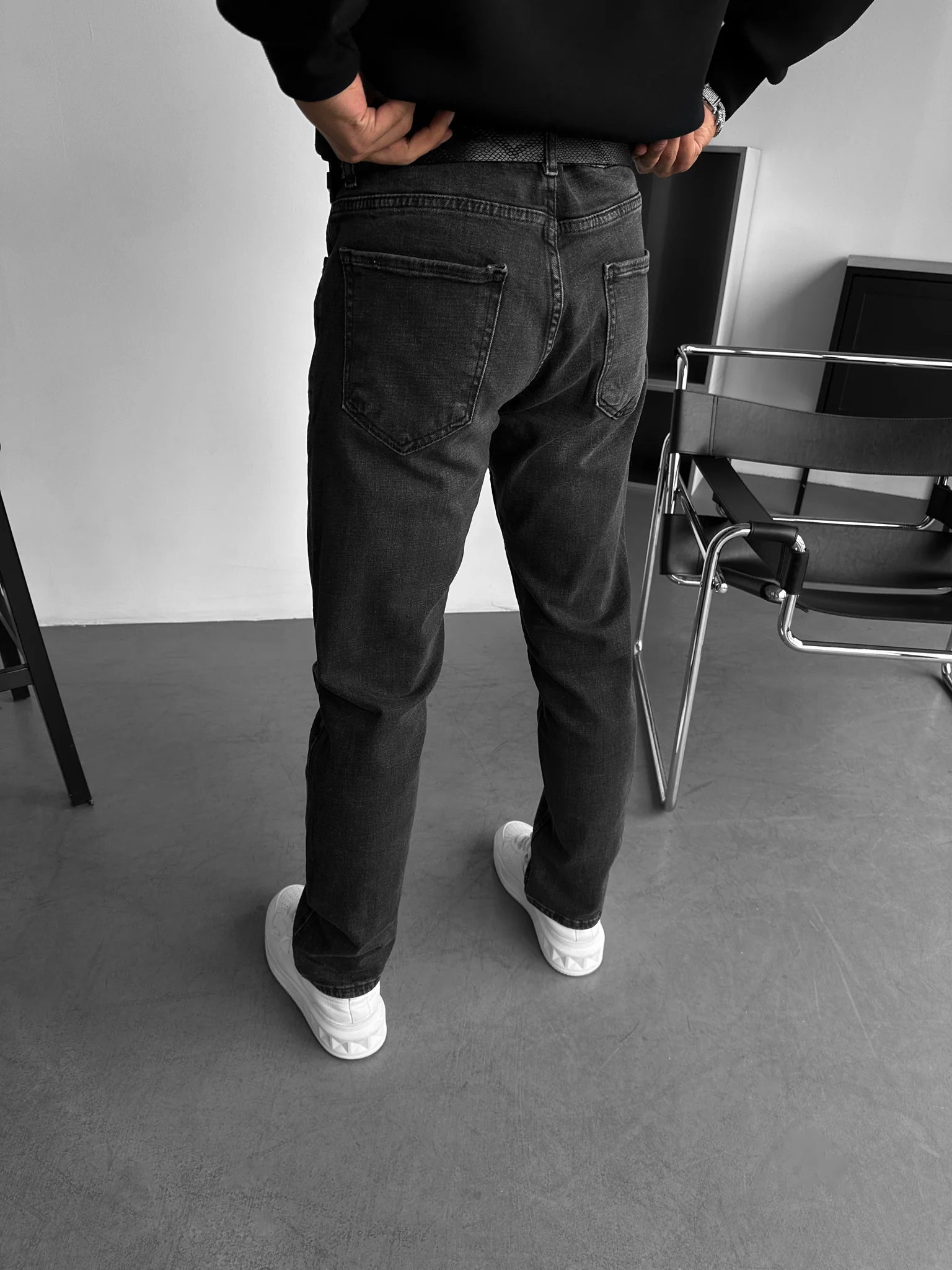 Regular Fit Jeans - Black - Image 3