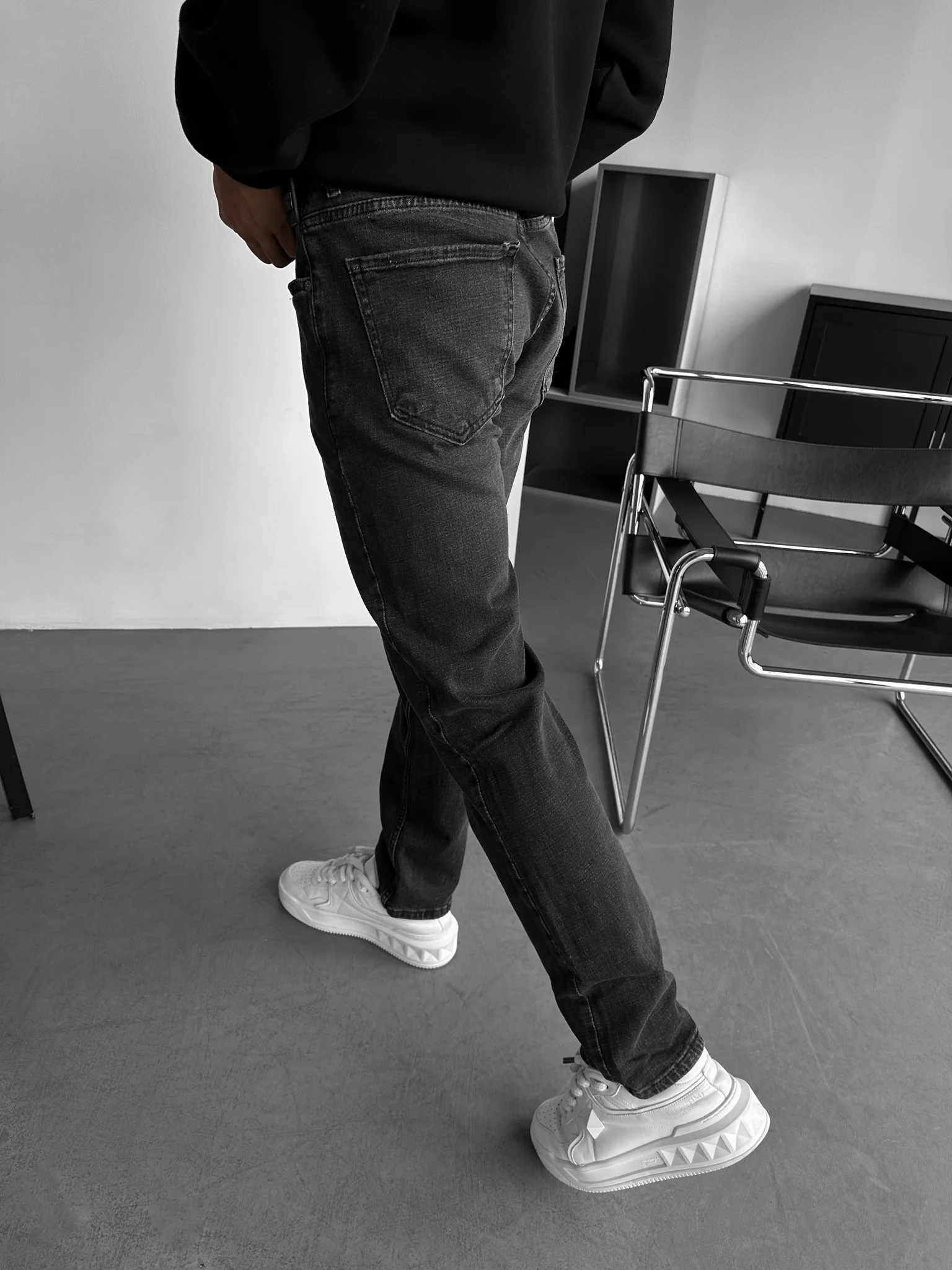Regular Fit Jeans - Black - Image 4