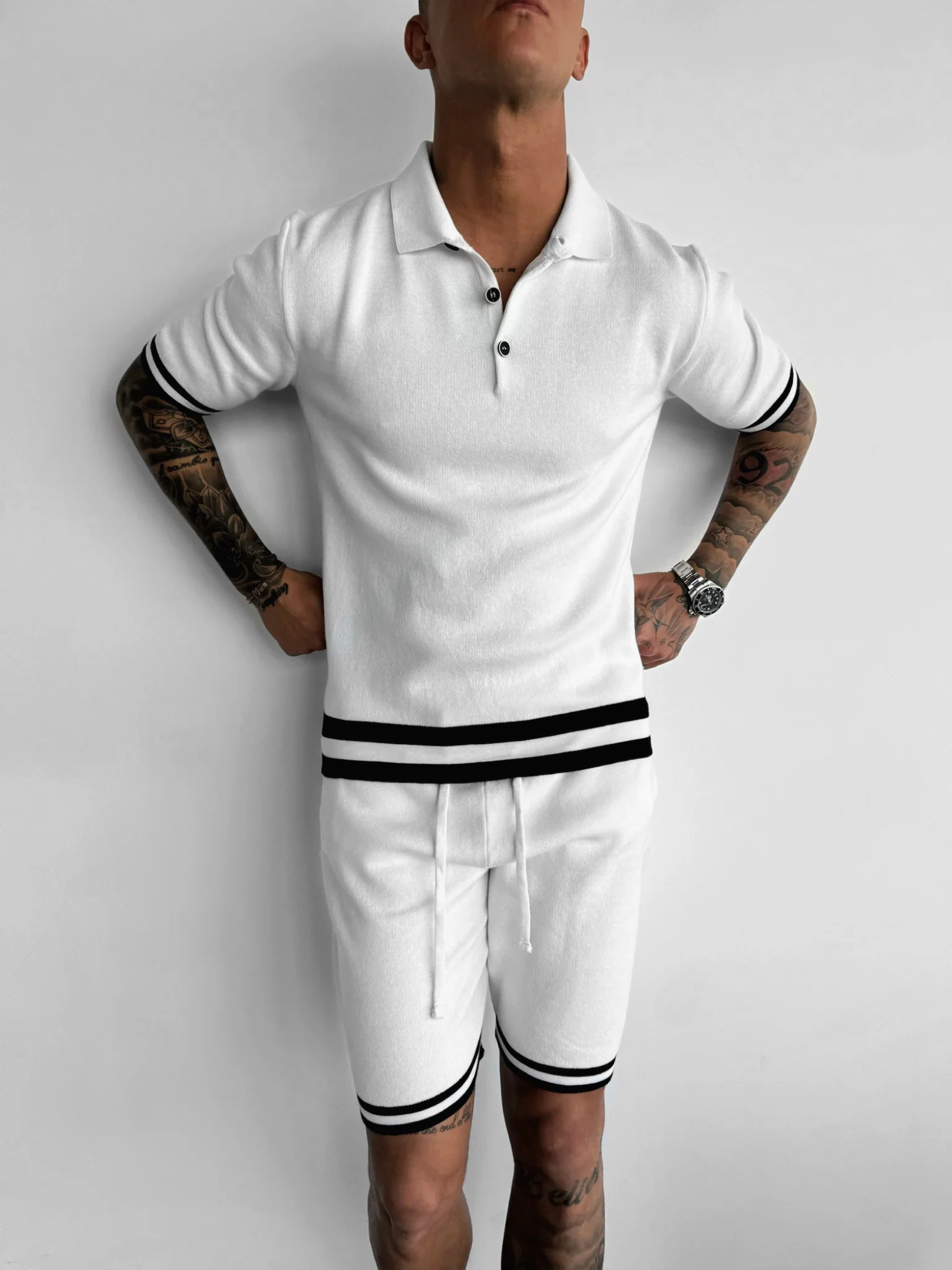 Regular Fit Knit T-shirt - Ecru - Image 4