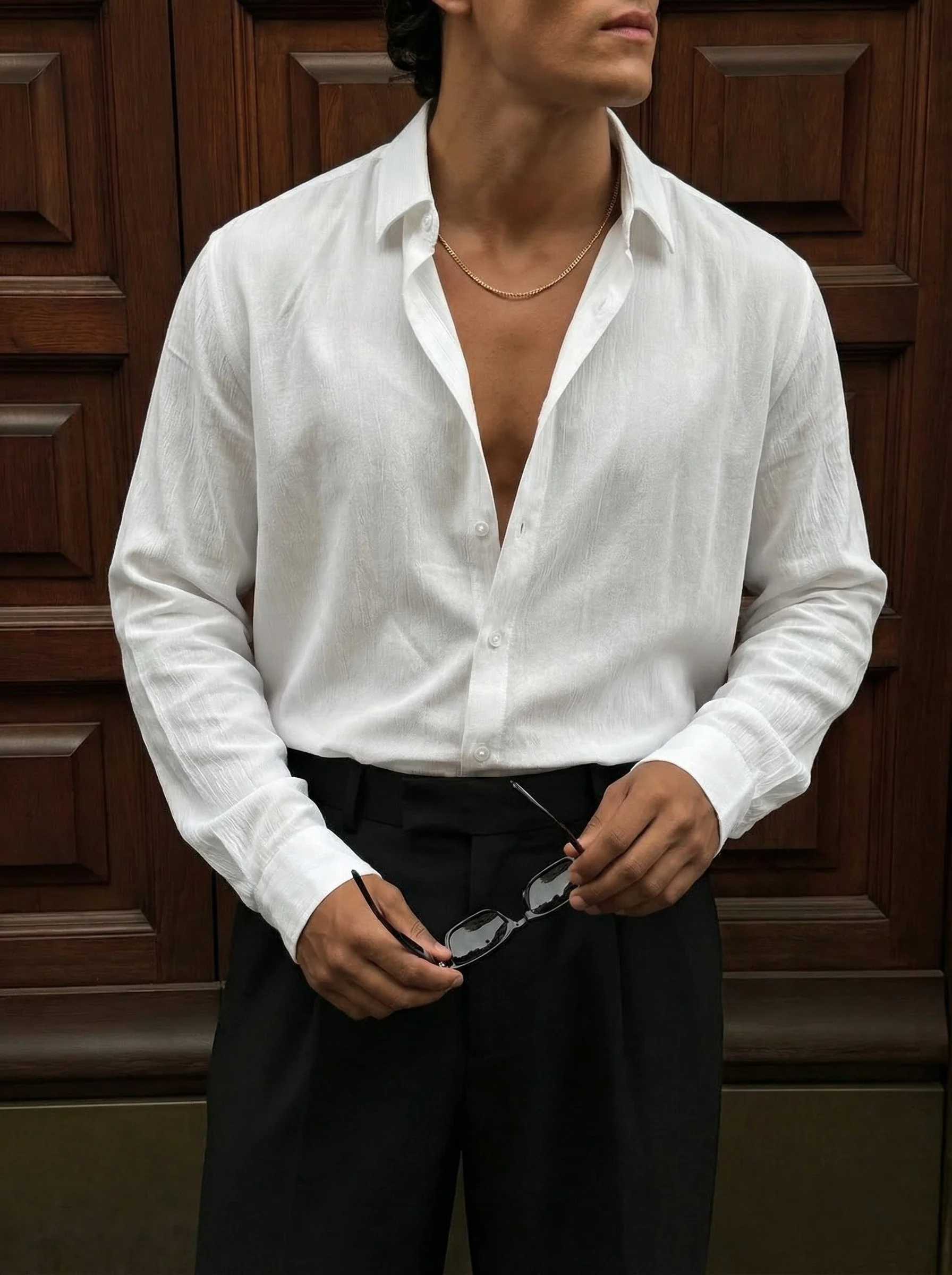 Regular Fit Long Arm Shirt - White - Image 2