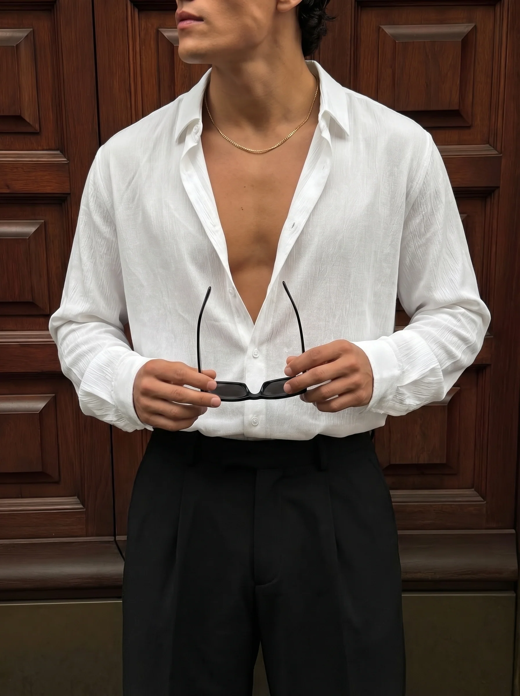 Regular Fit Long Arm Shirt - White - Image 3