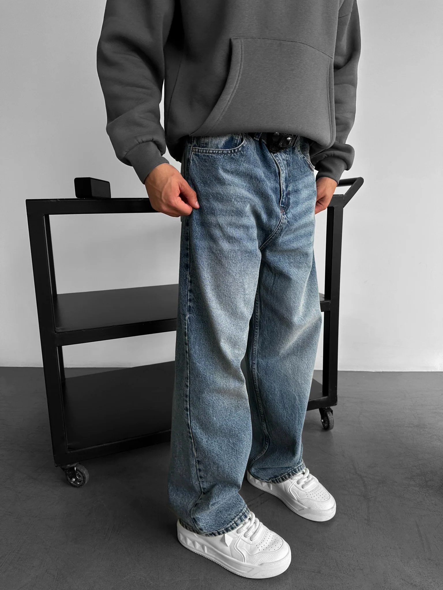 Relax Baggy Fit Jeans - Blue - Image 2