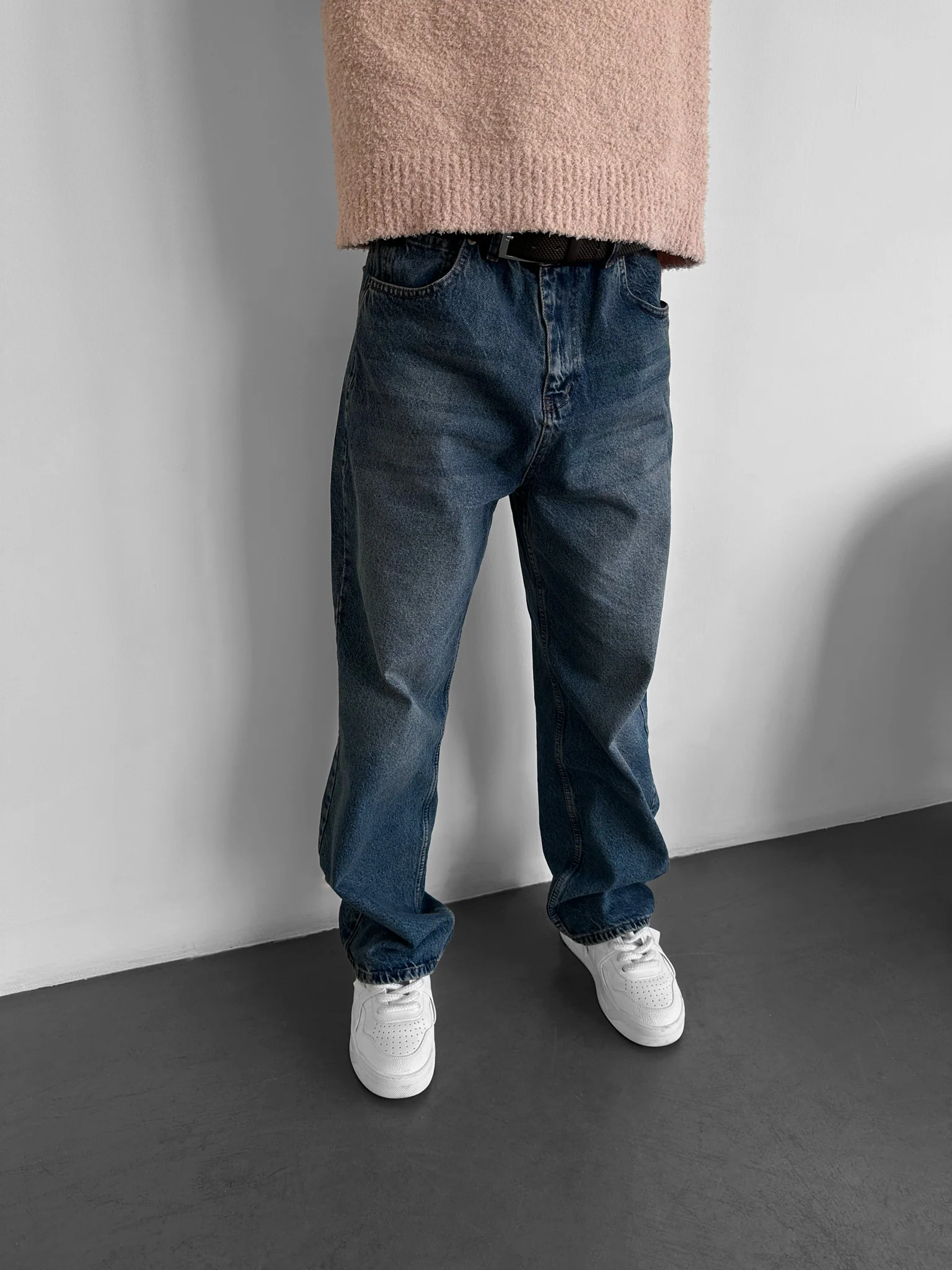 Relax Baggy Fit Jeans - Dark Blue - Image 2