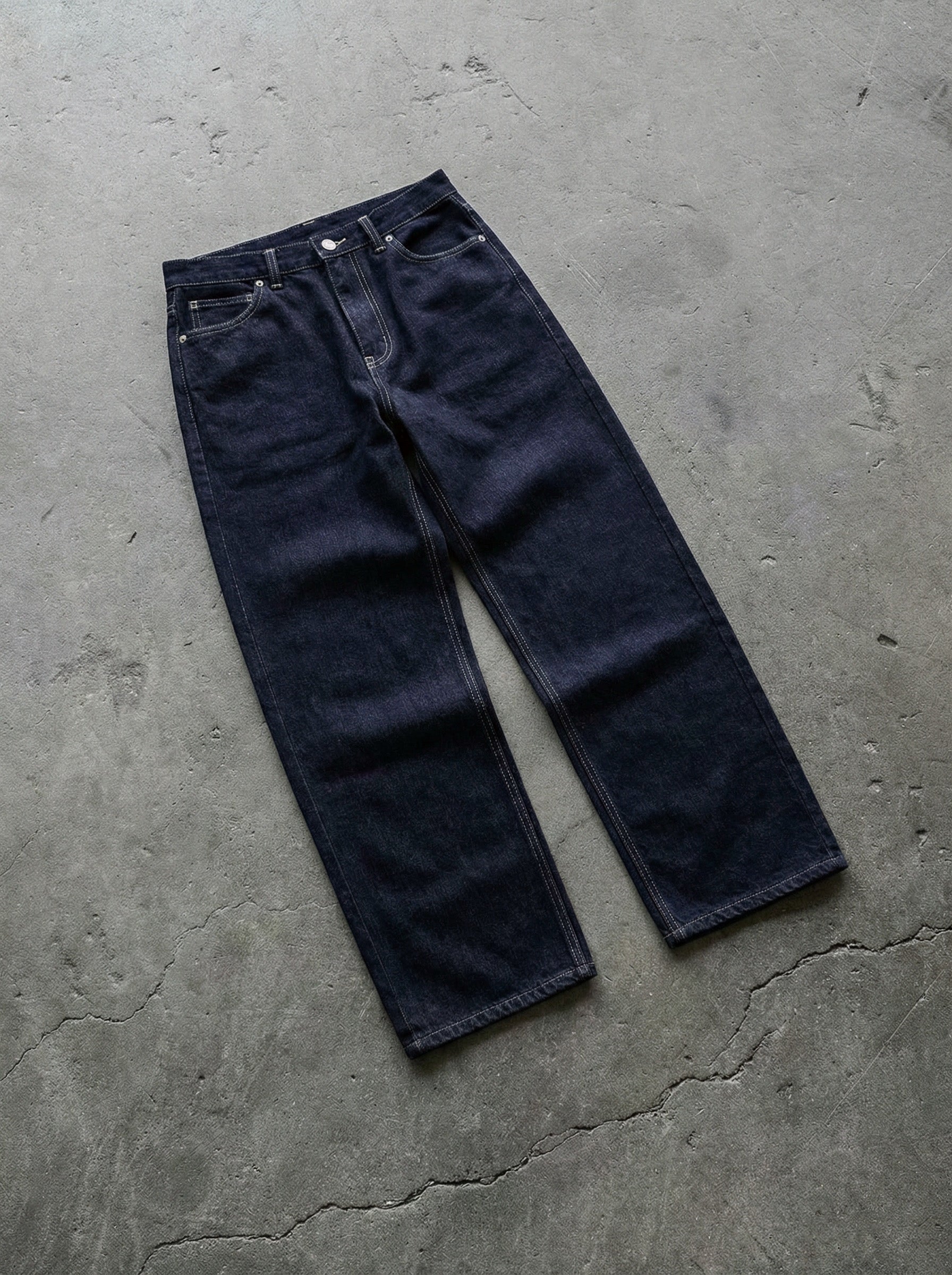 Relax Baggy Jeans - Dark Blue