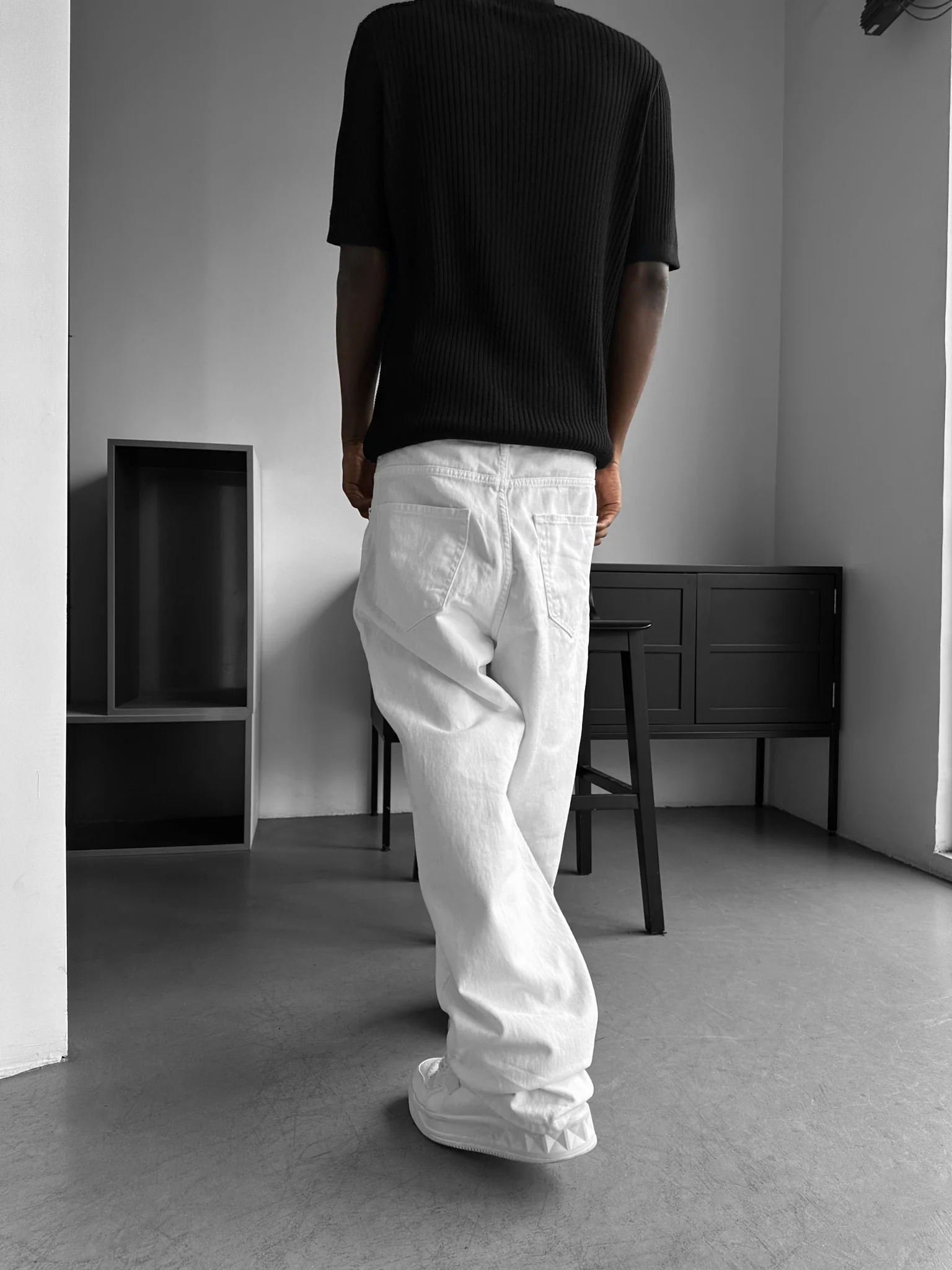 Relax Baggy Jeans - White - Image 4