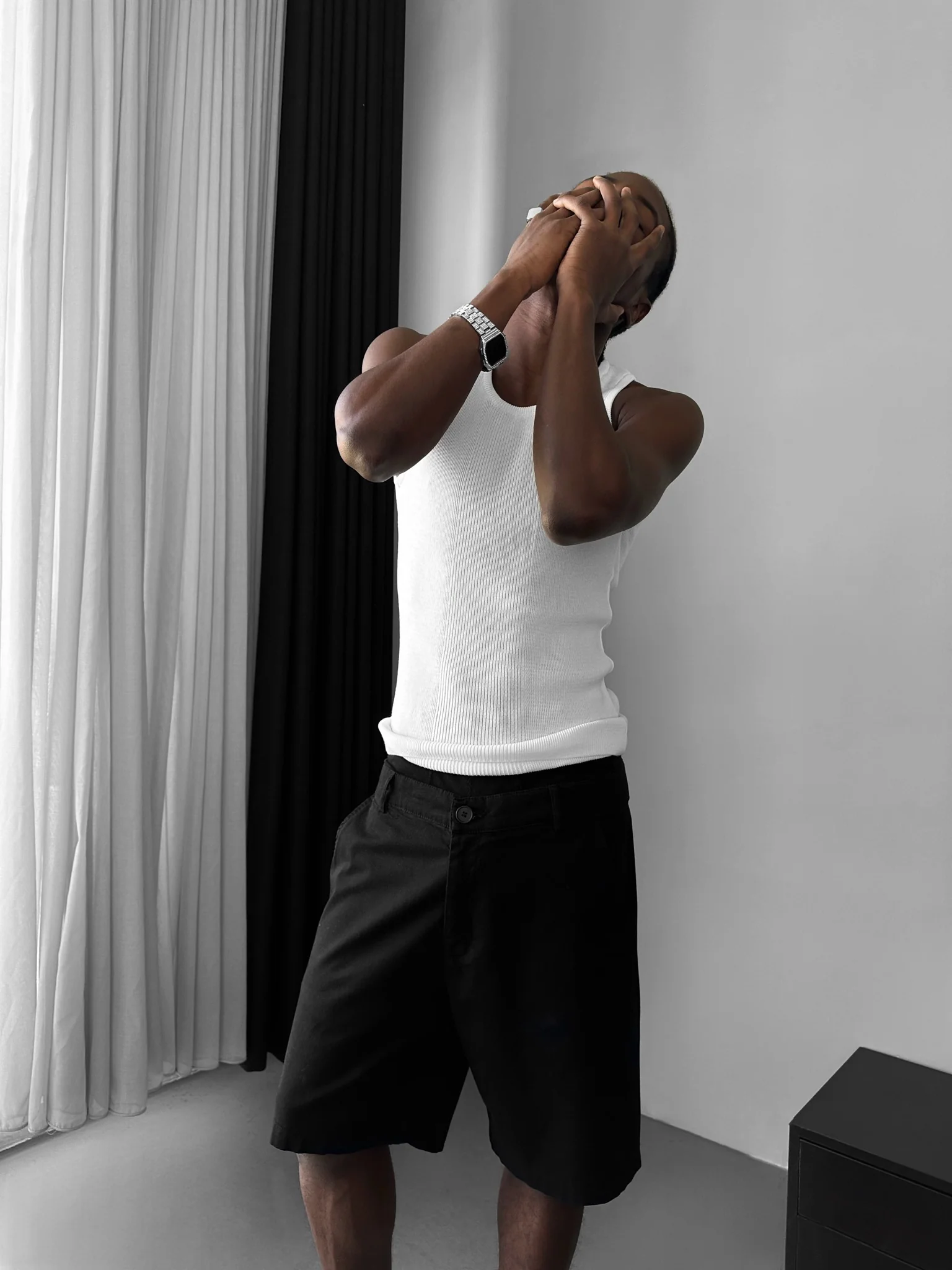 Slim Fit Knit Tanktop - Ecru - Image 4